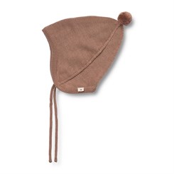 Wheat Liro knit Bonnet - Berry dust